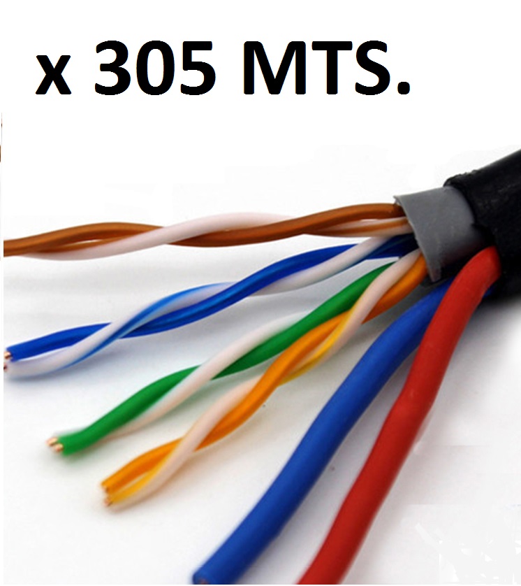 Cable FTP blindado siames bipolar (2x0,50) x 305 mts.