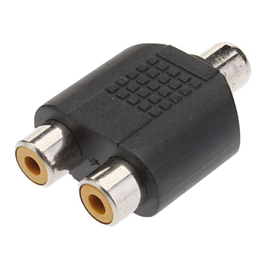 Adaptador 2 RCA hembra a RCA hembra
