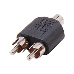 Adaptador 2 RCA Macho a RCA Hembra