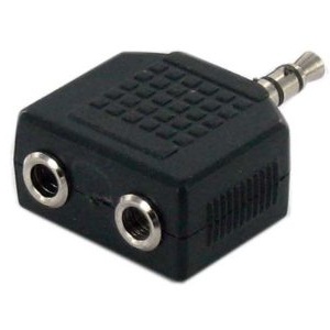 Adaptador 3.5 macho a dos hembra