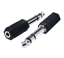 Adaptdaor jack 6.5mm a 3.5mm stereo audio
