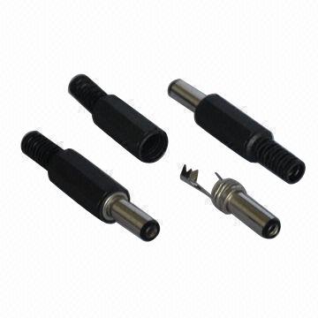 Conector DC macho soldar