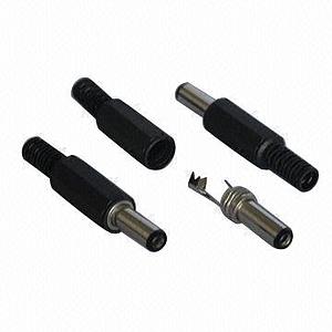 Conector DC macho soldar