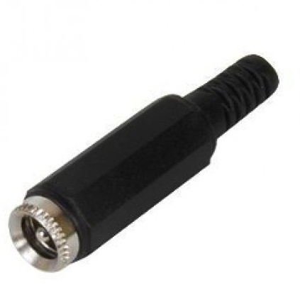 Conector DC hembra soldar