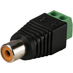 Conector RCA a tornillos Hembra