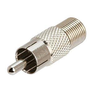 Conector F hembra a RCA Macho