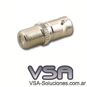 Adaptador BNC hembra a F hembra