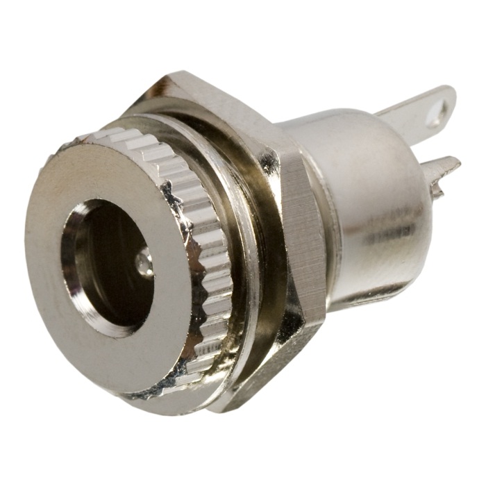 Conector alimentación para chasis hembra 2.1x5.5mm